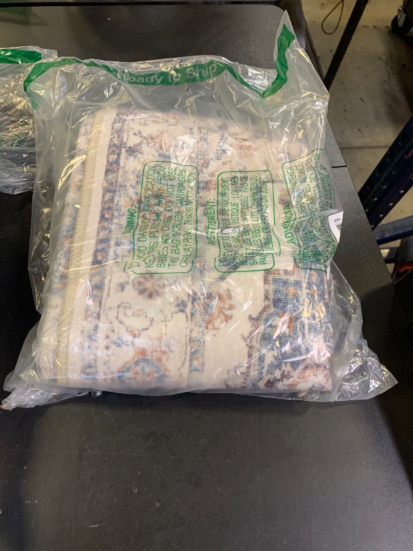 Photo 1 of IOHOUZE Small Abstract Area Rug 2x3 Ft Entryway Rugs Washable Door Mat Indoor Entrance, Rubber Backed Throw Rugs, Printed Faux Wool Non Slip Floor Carpet for Foyer Front Door Sink, Red/Multi