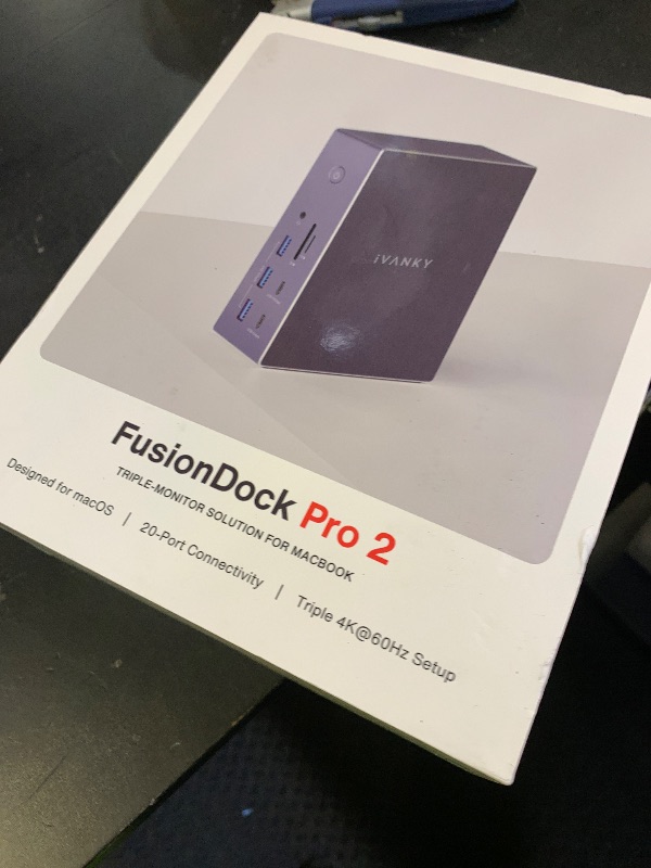 Photo 1 of iVANKY 20-in-1 DisplayLink Docking Station 3 Monitor for Window and MacBook Pro/Air, Triple 4K@60Hz Display for M5/M4/M3/M2/M1 MacBook/Windows, 180W Power, 2.5GbE, HDMI, DP, 10Gbps, Driver Needed