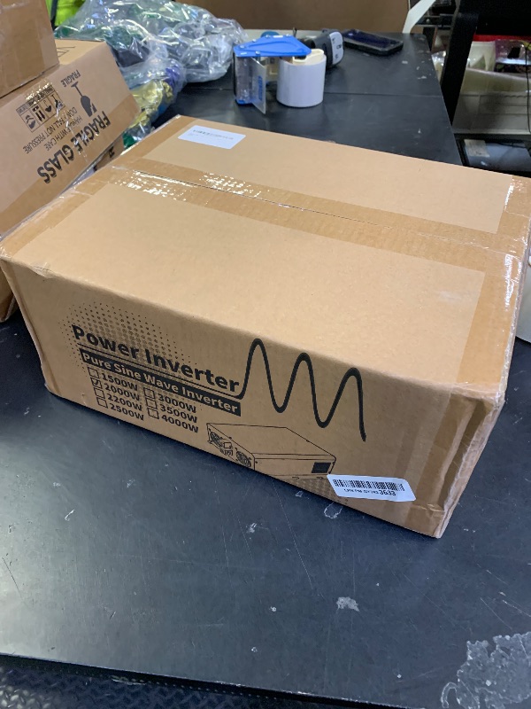 Photo 1 of 2000 Watts Pure Sine Wave Inverter 12V DC to 110V/120V AC Converter, 4000W Peak, LCD Remote Control, 4 AC Outlets, USB & Type-C – for RV, Truck, Off-Grid Solar, Emergency Power Backup