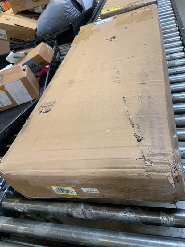 Photo 1 of SRIAA Premium Modern Wooden Computer Desk White Wooden Drawers & Bookshelf - Black Wood Top Writing Table with Strong Iron Frame for Home Office & Study 47.24W x 19.68L x 29.13H Inches