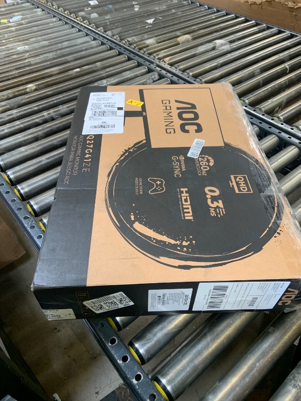 Photo 1 of AOC 27 Inch QHD Gaming Monitor 240Hz 0.3ms, Overclock 260Hz, IPS, 2560x1440, G-Sync Compatible, HDR Ready, DisplayPort 1.4 HDMI 2.0, VESA Mount, 3-Year Zero-Bright-Dot, Q27G41ZE