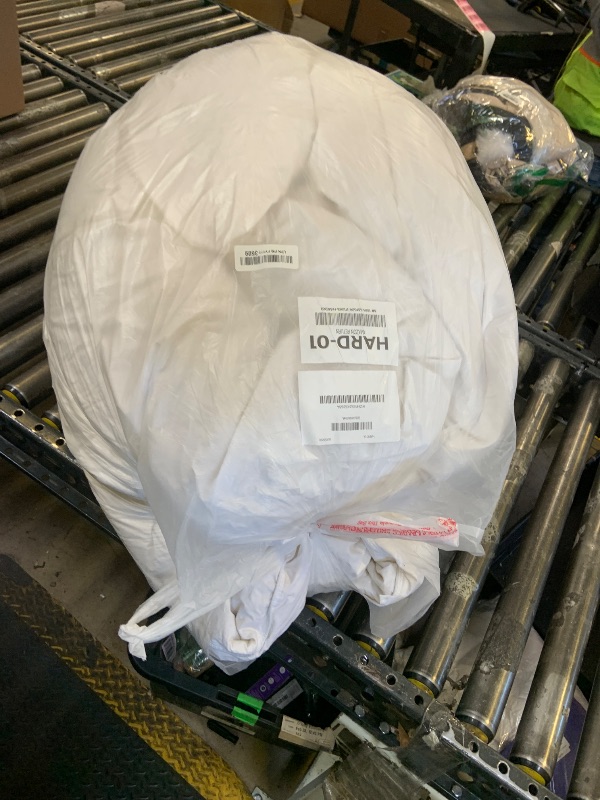 Photo 1 of APSMILE Oversized King Size Down Feather Fibers Comforter, All Seasons Duvet Insert with 100% Organic Cotton, Fluffy Fill-Power Medium Warm Hotel Comforter Insert, (120x98 inches, Ivory White)