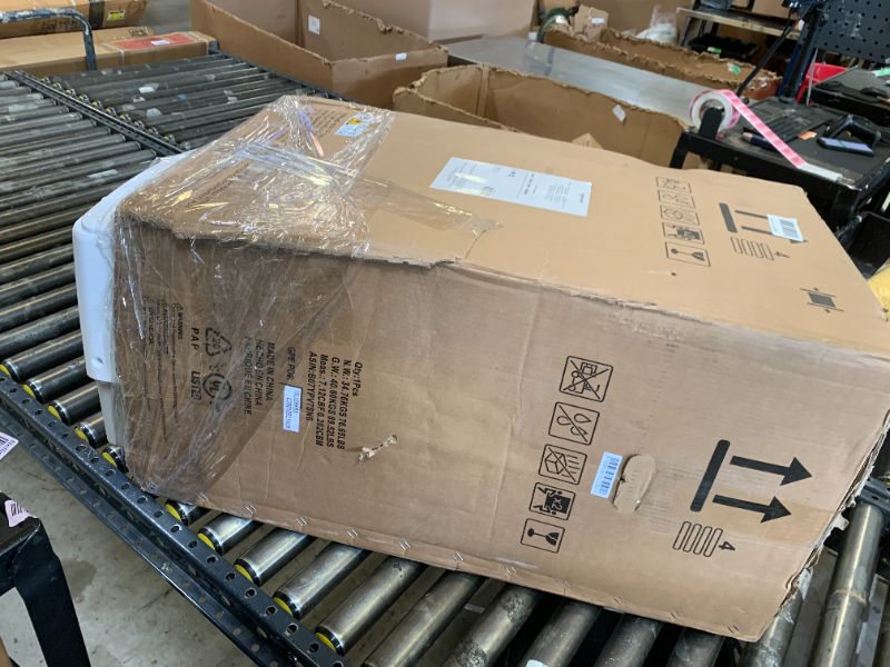 Photo 1 of Amazon Basics 4-In-1 Portable Air Conditioner with Remote, Timer, Sleep Mode, Auto Swing, Cool/Heat/Dry/Fan-Only Functions, 13500 BTU (ASHRAE), Cools Up to 550 Sqf, Energy Saving, White