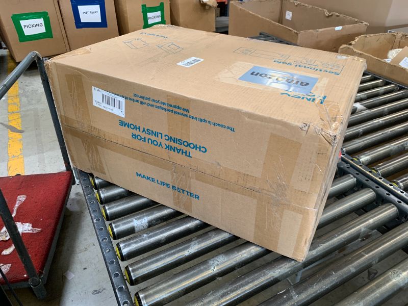 Photo 1 of LINSY HOME Sectional Sleeper Couch with Pull Out Sofa Bed, Plush Corduroy Convertible Cloud Couch with Storage Chaise & USB Charging, Sectional Couches for Living Room (Blue, 81'' L-Shaped Sofa)