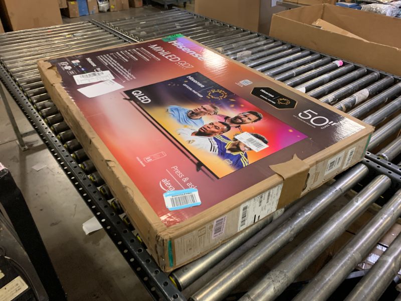 Photo 1 of Hisense 50" Class QD7 Series Mini-LED 4K UHD Smart Fire TV (50QD7QF, 2025 Model) - QLED, HDR10+, Dolby Vision, Dolby Atmos, Game Mode Plus, ALLM, Alexa Built in with Voice Remote, Streaming TV, Black