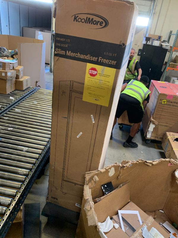 Photo 1 of KoolMore 17 in. Slim Commercial Merchandiser Freezer with Manual Defrost, 6.5 Cu. Ft. Capacity, ETL Listed in Black (KM-MDF-17S)