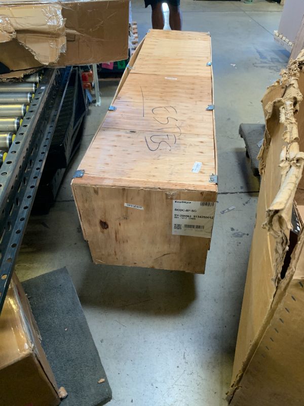 Photo 1 of KoolMore SDC-8P-SG Condiment Prep Rail Station with Sneeze Guard, 71 Inch, Silver