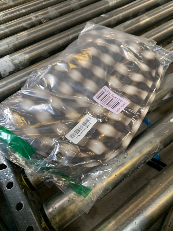 Photo 1 of BAGGU Nylon Bowler Bag - Blurred Gingham Brown