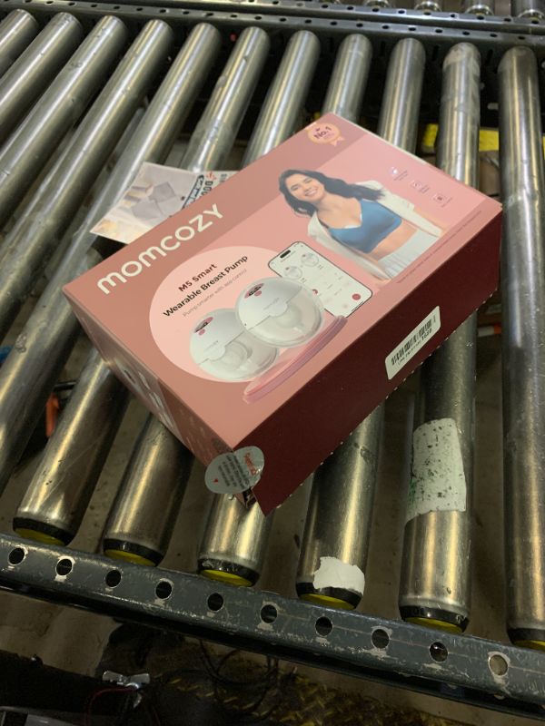 Photo 1 of Momcozy M5 Smart APP Controlled Wearable Breast Pump, Hands-Free Wireless Electric Pump, 3 Modes 9 Suction Levels, BPA-Free, Portable Lightweight, 24mm Flange, 2-Pack Cozy Red