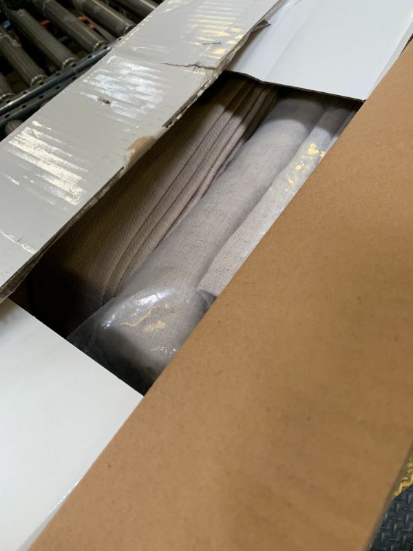 Photo 1 of Taupe Patio Sliding Door Curtains 100 Width 102 Inches Long Pinch Pleated Curtain with Hooks Rings Light Filtering Semi Sheer Extra Wide 100x102 Drape Living Dining Room Burlywood Birch 1 Panel