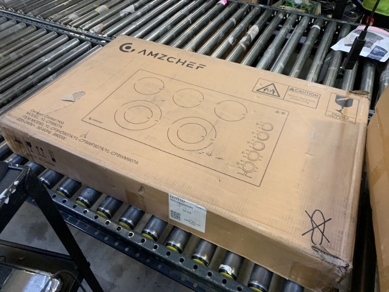 Photo 1 of AMZCHEF 30 Inch Electric Cooktop, Built-in with 4 Burners Max 7000W with 30" Glass Ceramic Cook Top,Knob control, Hot Surface Indicator,220V - 240V Hard Wire, No Plug