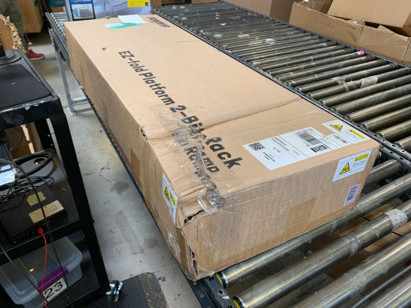 Photo 1 of Young Electric E-Bike Rack with Ramp, Hitch 2 Bike Rack, 200 lbs Capacity Electric Bike Carrier, Foldable Platform Mount for Cars, Trucks, SUVs, Minivans, Up to 5-Inch Fat Tire for 2'' Receiver