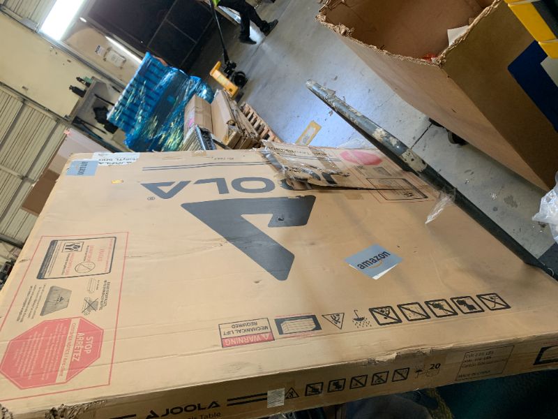 Photo 1 of JOOLA Rally TL - Professional MDF Indoor Table Tennis Table w/Quick Clamp Ping Pong Net and Post Set - 10 Minute Easy Assembly - Corner Ball Holders - USATT Approved - Ping Pong Table w/Playback Mode