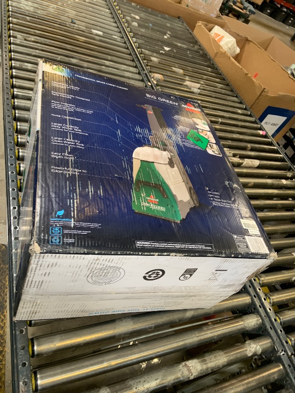 Photo 1 of BISSELL® Big Green® Professional Carpet Cleaner with XL DirtLifter PowerBrush, 9-inch Long Reach Hose, 6-inch Tough Stain Tool, Includes BISSELL PRO MAX Formula with Stain Protect Technology