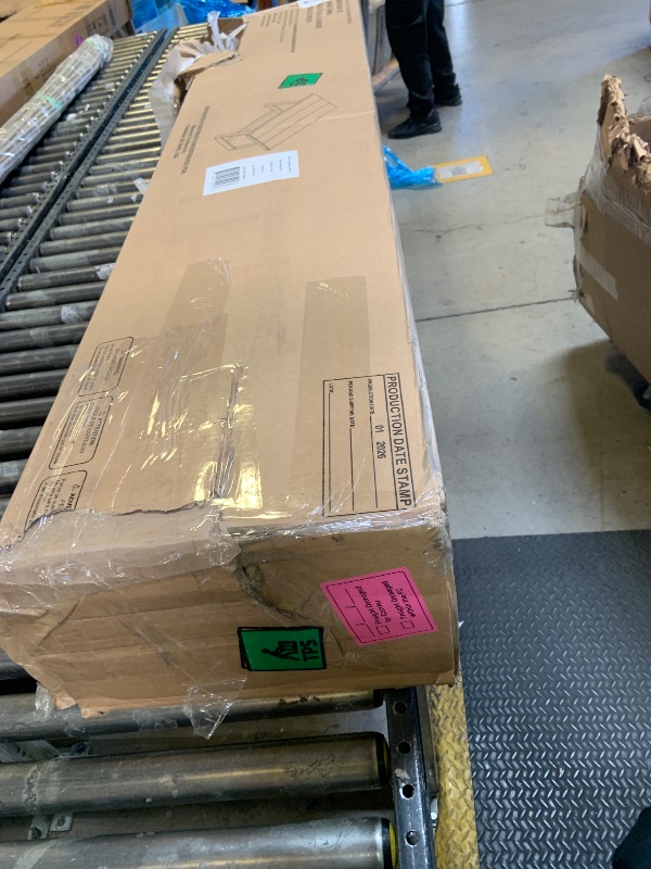 Photo 1 of Plank+Beam 72 Inch Farmhouse Dining Table, Solid Wood Rustic Kitchen Table, Large Wooden Rectangular Dinner Table for Dining Room, Home Office, Living Room Furniture, Easy Assembly, Pecan Wirebrush