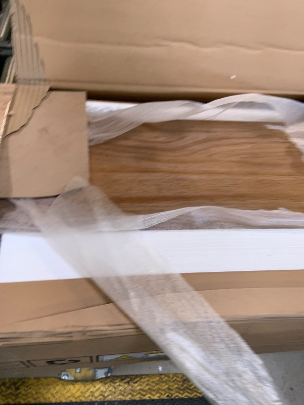 Photo 1 of Plank+Beam 72 Inch Farmhouse Dining Table, Solid Wood Rustic Kitchen Table, Large Wooden Rectangular Dinner Table for Dining Room, Home Office, Living Room Furniture, Easy Assembly, Pecan Wirebrush