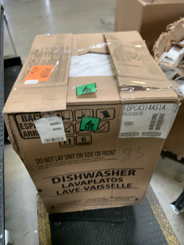 Photo 1 of Frigidaire 24 in Front Control Built-in Tall Tub Dishwasher in Stainless Steel with 4-Cycles and DishSense Sensor Technology