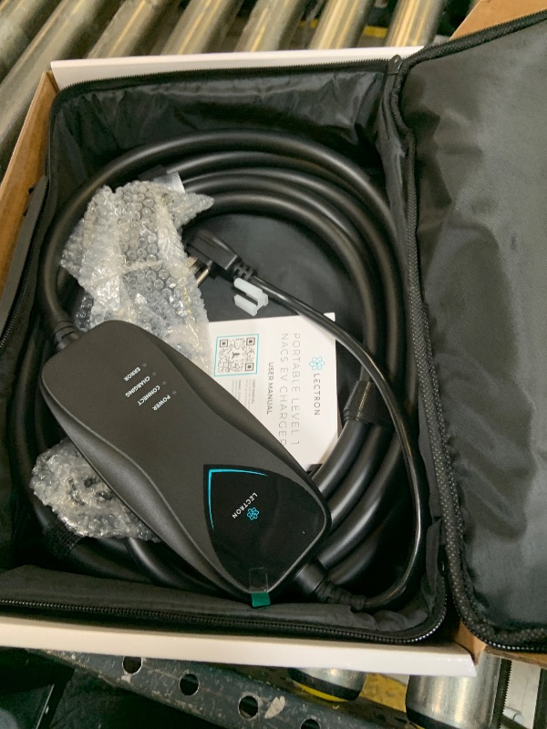 Photo 1 of Lectron Level 1 Tesla Charger - 120V, 15 Amp, NEMA 5-15 Plug, 16 ft Extension Cord - Portable Electric Car Charger for Tesla - Compatible with All Tesla Models X/Y/3/S/Cybertruck