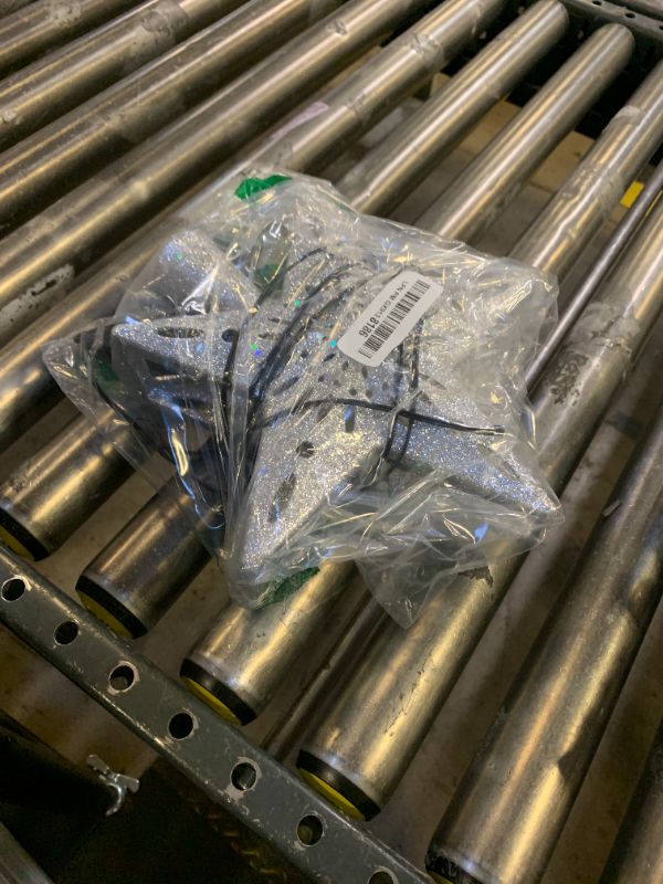 Photo 1 of 10" Christmas Tree Topper Projector with 6 Projection Modes, Built-in LED Rotating Light, 3D Glitter Dynamic Projector Light Up Xmas Tree Topper Star for Christmas Holiday Party Decorations Gifts