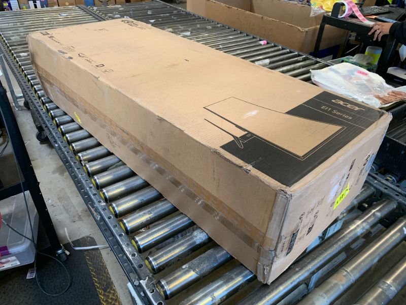 Photo 1 of acer 49 Inch 1800R Curved Zero-Frame DFHD (3840 x 1080) Gaming Monitor | AMD FreeSync Premium Pro | Up to 144Hz Refresh | 4ms (G to G) | 1 x Display Port 1.4 and 2 x HDMI 2.0 Ports | EI491CR