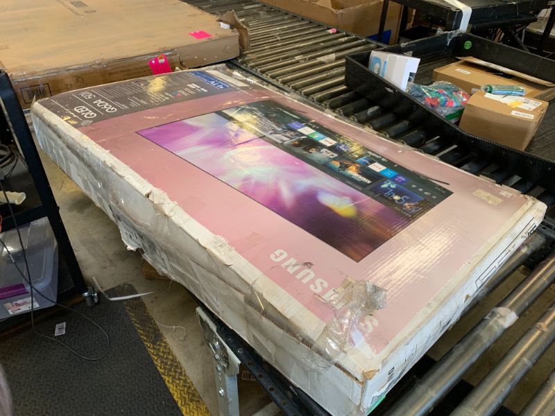 Photo 1 of SAMSUNG 50-Inch Class QLED Q80A Series - 4K UHD Direct Full Array Quantum HDR 12x Smart TV with Alexa Built-in and 4 Speaker Object Tracking Lite Sound - 40W, 2.2CH (QN50Q80AAFXZA, 2021 Model)