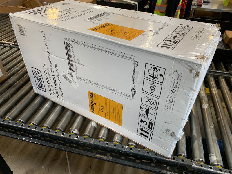 Photo 1 of BLACK+DECKER Smart Portable Air Conditioner, 12,000 BTU for Rooms up to 550 Sq. Ft., Smart Portable AC with Follow Me Remote and Window Kit, BPACT12WT, White