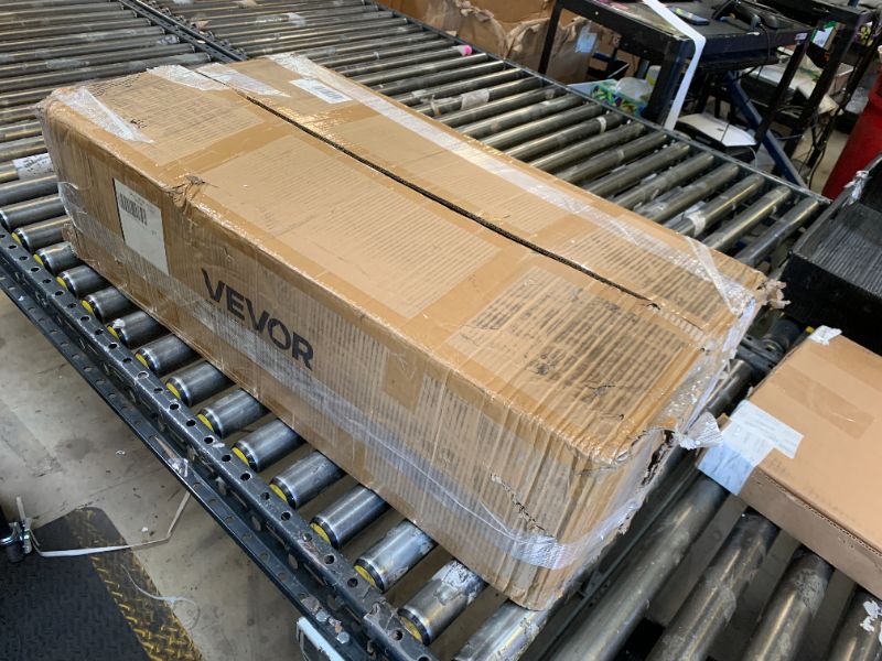 Photo 1 of VEVOR Crowd Control Stanchion Set, Stanchion Set with 6.6 ft/2 m Black Retractable Belt, Black Crowd Control Barrier w/Concrete and Metal Base - Easy Connect Assembly (8)