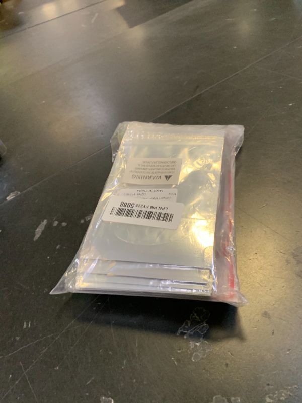 Photo 1 of 100 PACK 4x6 Mylar Bags for Food Storage Resealable Stand Up Bags for Small Business Packaging Supplies Clear Foil Food Storage Packaging Bag