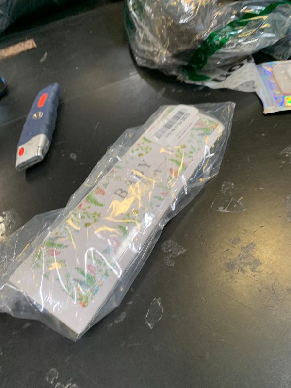 Photo 1 of 100PCS Water Bottle Labels Baby Shower Decor Baby in Bloom Stickers Flower Water Bottle Label for Birthday Babyshower Welcome Party