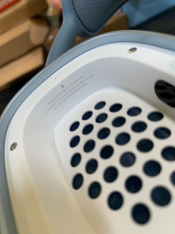 Photo 1 of Apple AirPods Max Wireless Over-Ear Headphones, Pro-Level Active Noise Cancellation, Transparency Mode, Personalized Spatial Audio, USB-C Charging, Bluetooth Headphones for iPhone - Blue