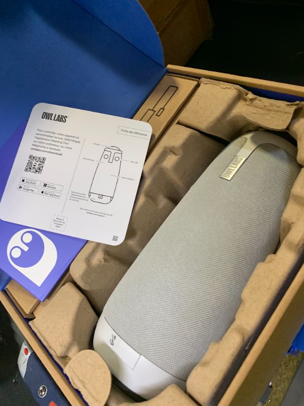 Photo 1 of Owl Labs Meeting Owl 3 - 360° 1080p HD Conference Room Camera, AI-Driven Speaker-Tracking, 18-Foot Mic Pickup - Certified for Microsoft Teams - Works with Zoom, Google Meet - Plug & Play Setup