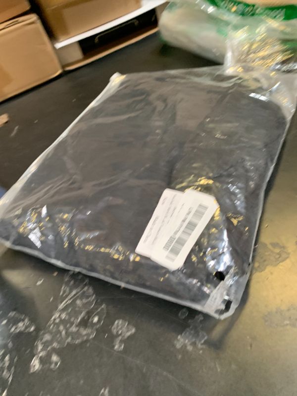 Photo 1 of *USED, DAMAGED* Susclude Men's Baggy Linen Dress Pants Wide Leg Pleated Stylish Casual Slacks Lightweight Vintage Oversized Trousers Black 34