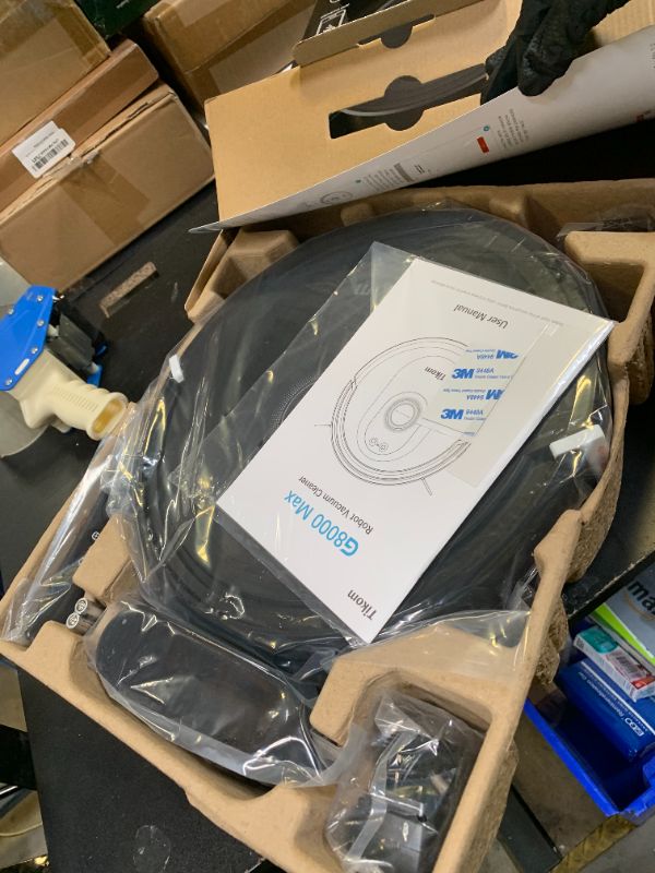 Photo 1 of Tikom Robot Vacuum and Mop Combo, 5000Pa Robotic Vacuum Cleaner, 150 Min Max, App & Remote Control, Ideal for Hard Floor, Carpet, Pet Hair, Self-Charge(G8000 Max)