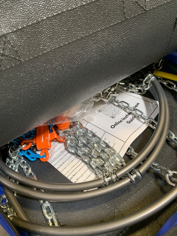 Photo 1 of SNOCATENA Snow Chains for Cars, SUVs & Pickup Trucks – Quick Fit, Easy Installation, Reusable Universal Tire Chains for Winter Emergency Traction (Set of 2)