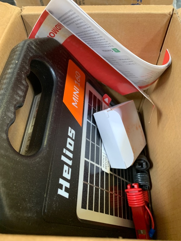 Photo 1 of 10 Miles Solar Electric Fence Charger with Day/Night Mode, 0.16J Portable Solar Fence Charger with Rechargeable Solar Panel for 24-Hour Uninterrupted Protection Electric Fence Energizer