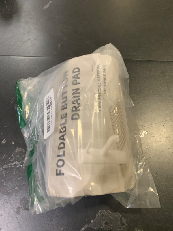 Photo 1 of 24 Inch Faucet Mat for Kitchen Sink, Silicone Splash Guard for Kitchen Sink Area, 7° Slope Fast Self-Draining Sink Mat, Cuttable Hole Design, Sink Backsplash Guard Draining Mat, Grey