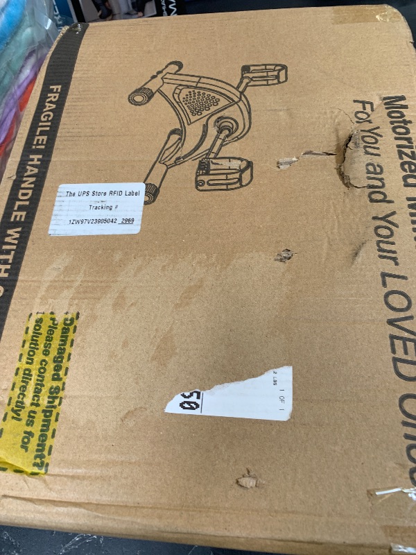 Photo 1 of 12-Levels Mini Exercise Bike Under Desk with LCD Display, Quiet Electric Bidirectional Bicycle Pedals for Home for Seniors, Stationary Bike Under Desk for Leg & Arm Physical Therapy Exerciser, Black