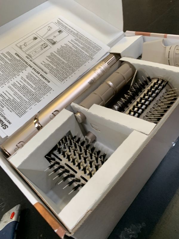 Photo 1 of Shark HD430REF (Refurbished) FlexStyle Air Styling & Drying System, Powerful Hair Dryer Brush & Multi-Styler with Auto-Wrap Curlers, Paddle Brush, Oval Brush, Concentrator Attachment, Stone (Renewed)