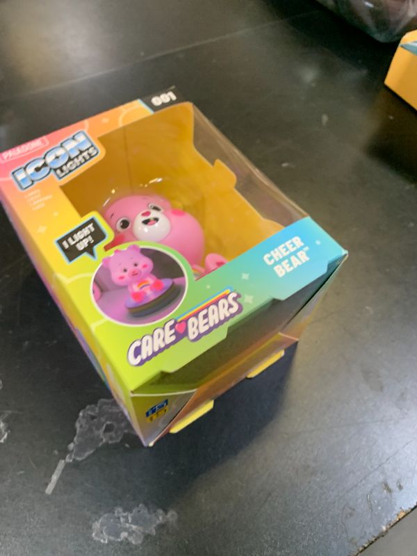 Photo 1 of Paladone Care Bears Pink Cheer Bear Mini Icon Light, Officially Licensed 3D Figurine LED Lamp Collectible for Girls and Women, Bedrooms and Home, Pop Culture Merchandise