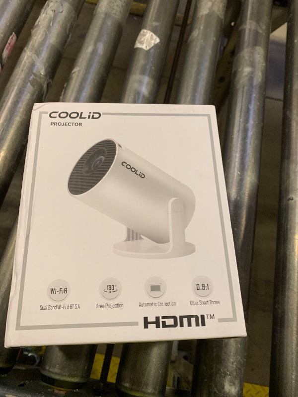 Photo 1 of [Built-in Apps & 2026 Upgraded] Mini Projector Support 4K 1080P Auto Keystone 180° Rotatable with WiFi 6 and Bluetooth 5.4, Projector Portable Compatibile with HDMI/TV Stick/Memory Stick/Laptop-Black