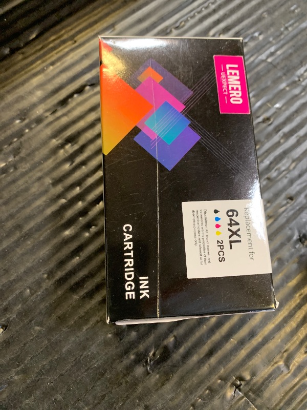 Photo 1 of Remanufactured for 64XL Ink Cartridge Combo Pack Replacement for HP 64 Ink Cartridges Black and Color Combo Pack Fits for HP Envy Photo 7855 7858 7155 7120 7800 6252 6255 7158 7100 Tango Printer