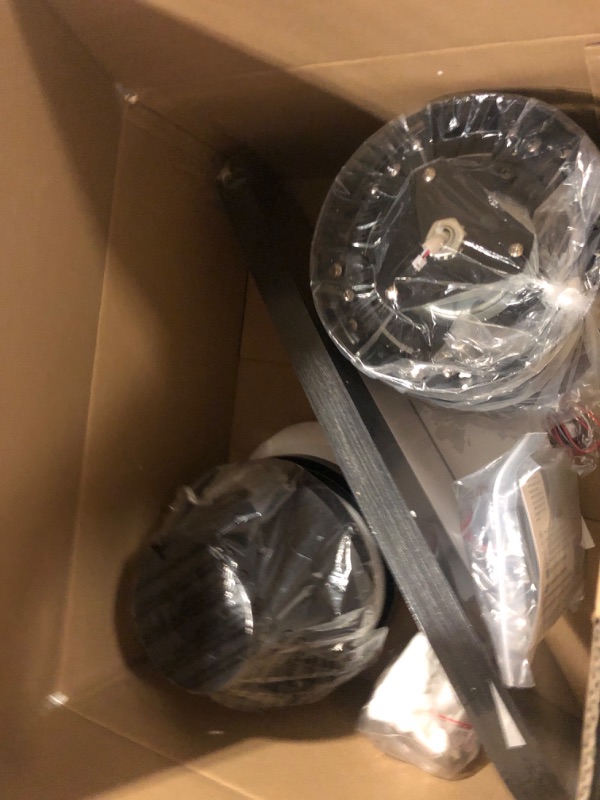 Photo 1 of NKPU 52inch Low Profile Ceiling Fan with Light and Remote/APP Control,Reversible DC Motor,Noiseless,Dimmable,Modern Flush Mount Ceiling Fan for Bedroom,Indoor/Outdoor Use(Brown)