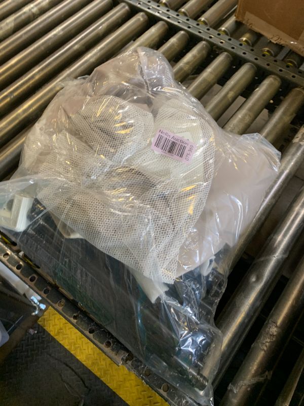 Photo 1 of ITEM IS MISSING PARTS. UNSURE WHAT PARTS ARE MISSING.-------------------ZEEBABA 69×59in Baby Playpen, Large Playpen for Babies and Toddlers, Transparent Mesh, No-Tool Installation, Gray with Door, Sturdy Steel Frame, Separates Baby from Pets