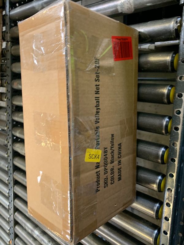 Photo 1 of Portable Outdoor Volleyball Net Set for Backyard Beach with Adjustable Poles, Soft PU Volleyball & Pump, Carry Bag and Durable Anti-Sagging Net (Black and Green, 20ft)