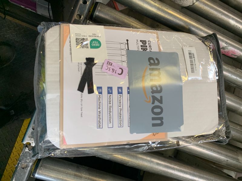 Photo 1 of 100% Blackout Shield Linen Look Textured Pinch Pleated Curtains Blackout Drapes 84 Inch Long 2 Panels Set, Faux Linen Blackout Curtains for Bedroom & Living Room, 40" W x 84" L, Beige