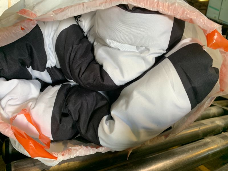 Photo 1 of Andency Checkered Comforter Full(79x90Inch), Black White Plaid Gingham Bed Set for Teen Boys Kids, Lightweight Polyester Geometric Preppy Bedding, 3 Pieces