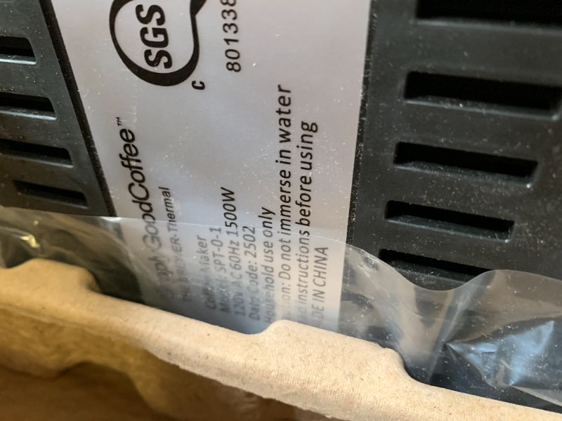 Photo 1 of Simply Good Coffee THE BREWER - Thermal. Coffee Maker/Coffee Machine. 8 Cup Automatic Drip Pour Over Coffee Brewer. Easy To Use. Stainless Steel/Black