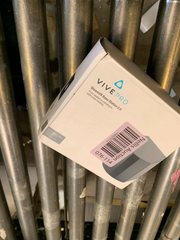 Photo 1 of HTC Vive SteamVR Base Station 2.0 (Single) – Precision Room-Scale Tracking for PC VR, Black