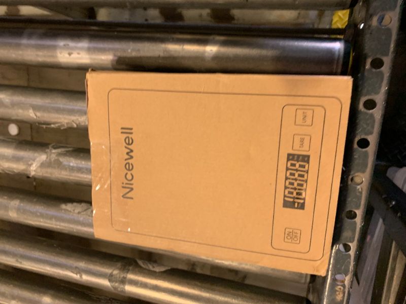 Photo 1 of Nicewell Food Scale, 22lb Digital Kitchen Scale Weight Grams and oz for Cooking Baking, 1g/0.1oz Precise Graduation, Stainless Steel and Tempered Glass