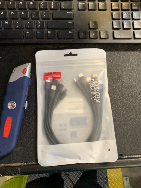 Photo 1 of SOOPII 10-Pack Short USB C to USB C Cables,8 Inch/0.7Ft 60W Type C Fast Charging Cables,Compatible with lPhone,Galaxy,lPad,MacBook,Charging Station and Power Bank Accessory(Black)